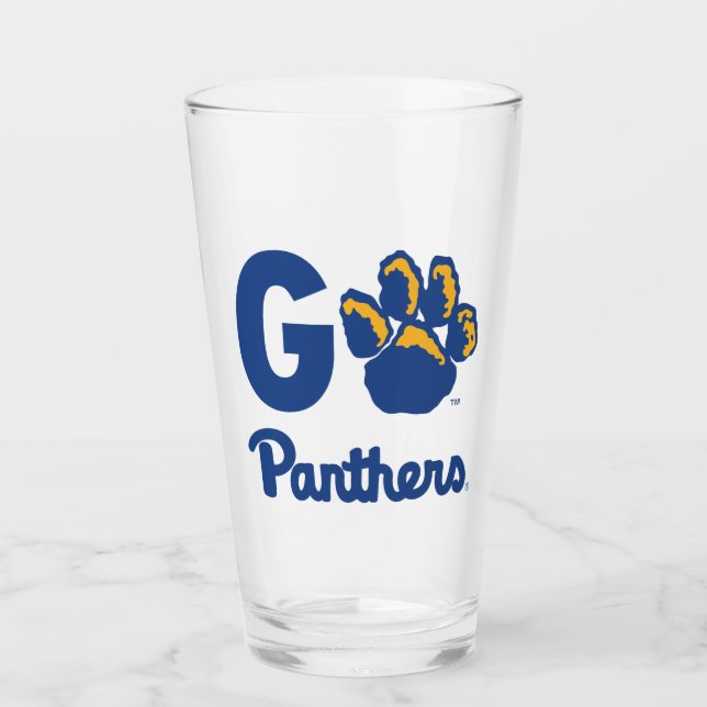Go Panthers Glass (Front)