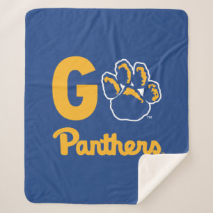 Go Panthers Sherpa Blanket