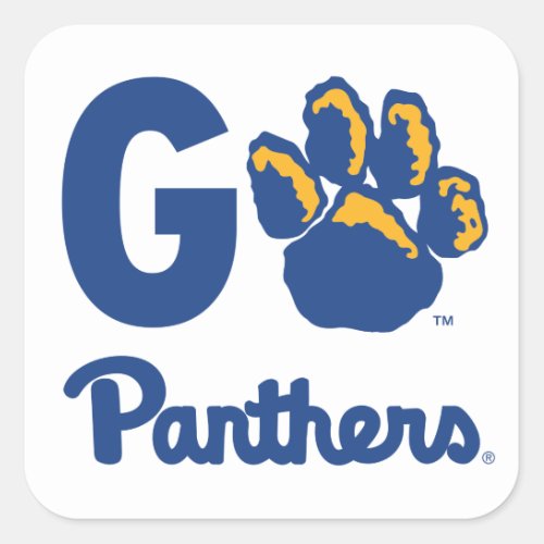 Go Panthers Square Sticker