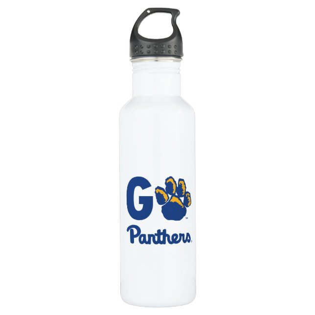 Go Panthers Stainless Steel Water Bottle (Front)