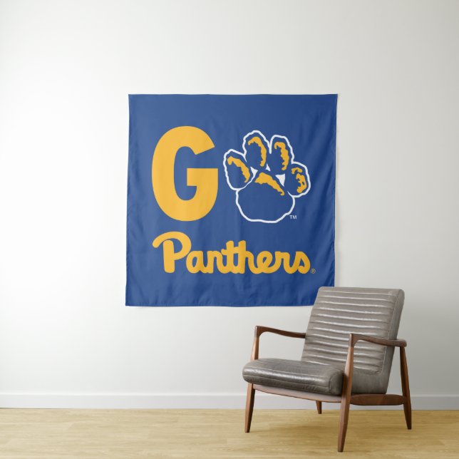 Go Panthers Tapestry (In Situ)