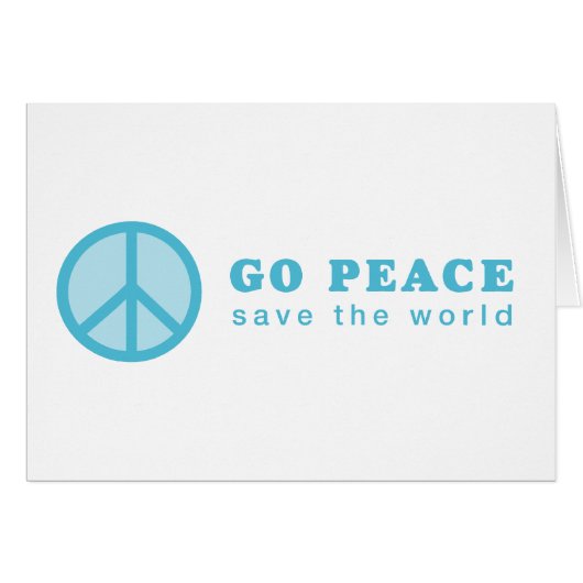 Go Peace (Blue) Cards (Front Horizontal)