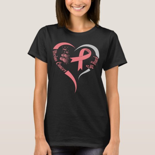 go peach uterine cancer awareness heart T_Shirt