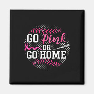 Go Pink Or Go Home Breast Cancer Softll Magnet