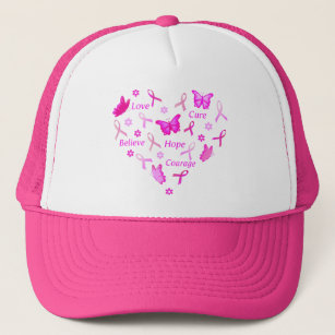 Breast Cancer Hats \u0026 Caps | Zazzle