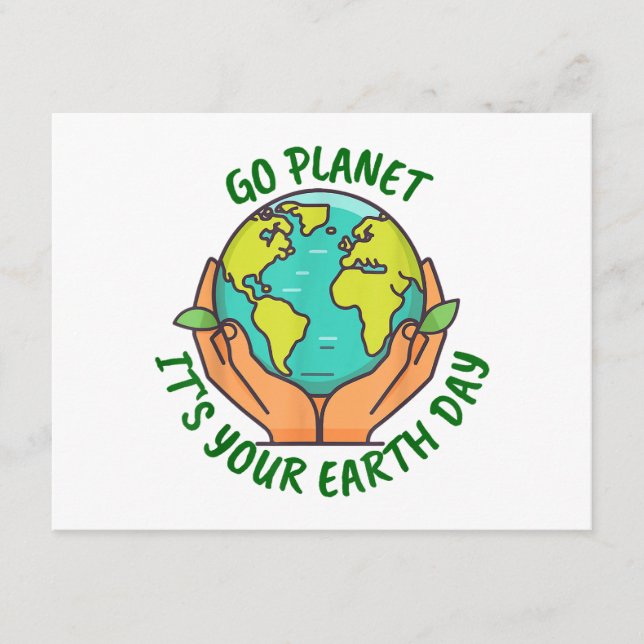 Go Planet It's Your Earth Day 2025 Enclosure Card (Front)