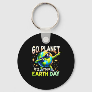 Go Planet Its Your Earth Day Funny Science Quote T Keychain