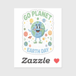 Go Planet Its Your Earth Day Sticker