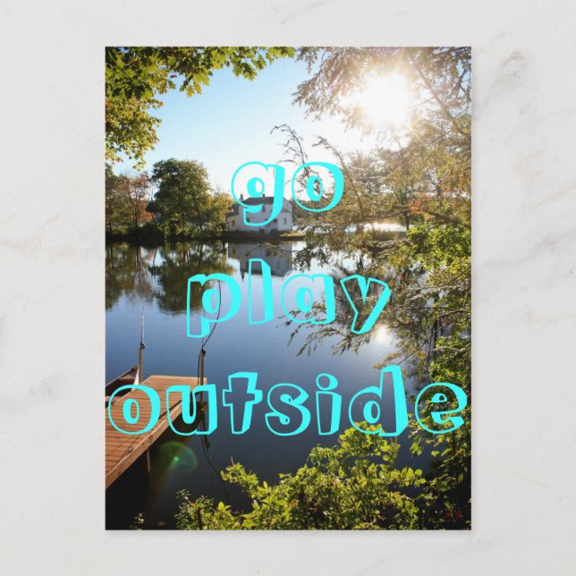 go play outside postcard (Front)