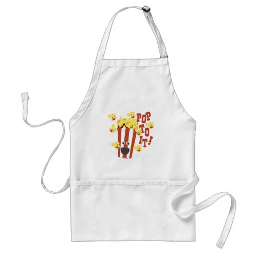 Go Pop To It Fun Movie Popcorn Cartoon Adult Apron