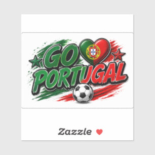 GO PORTUGAL Fan Portuguese Pride Foot Sticker
