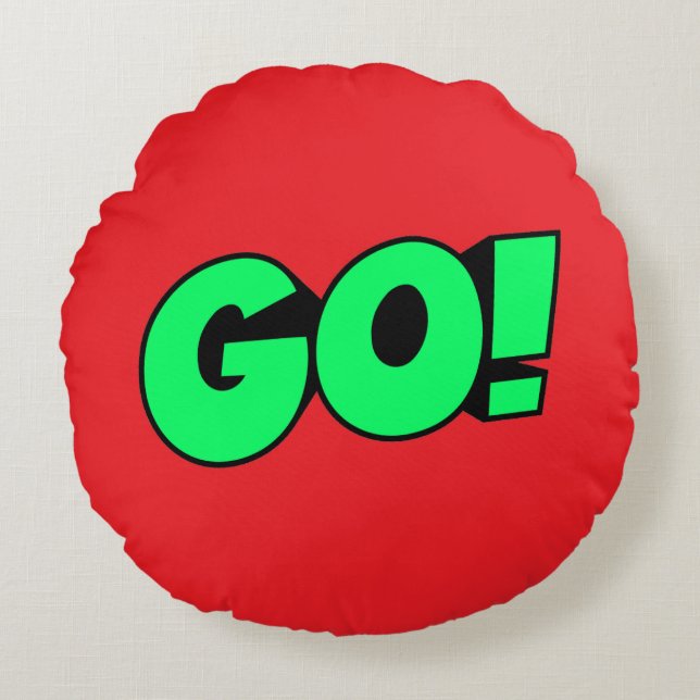 GO! Power Round Pillow (Front)
