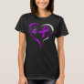 go purple Alzheimers awareness heart T-Shirt