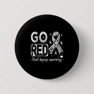 Go Red – American Heart Disease Awareness In Febru Button