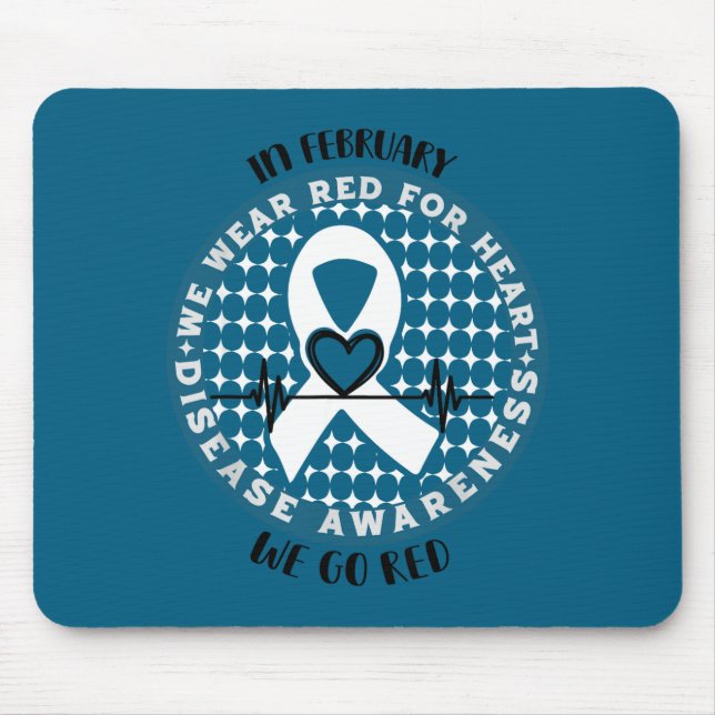 Go Red - American Heart Health Month Awareness In  Mouse Pad (Front)