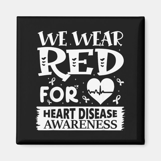 Go Red – Awareness For Us Heart Health Month In Fe Magnet (Front)