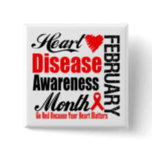 Go Red Awareness Month - Heart Disease Matters Button