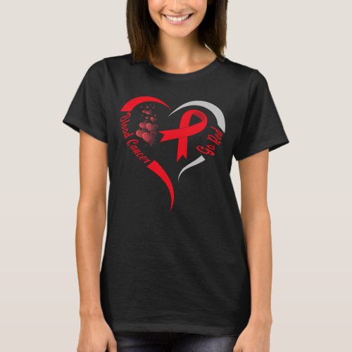 go red blood cancer awareness heart T_Shirt