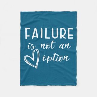 Go Red - Failure Is Not An Option  Fleece Blanket