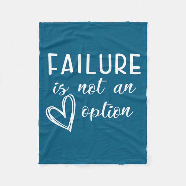Go Red - Failure Is Not An Option  Fleece Blanket (Front)