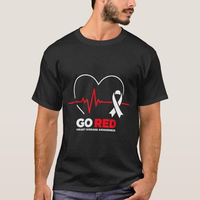 Go Red For Women American Chd Heart Disease Month  T-Shirt (Front)