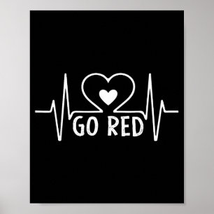 Go Red For Women American Heart Disease Month Awar Poster