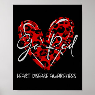 Go Red For Womens Heart Disease Awareness Month Poster