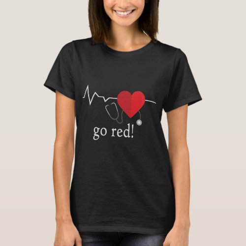 Go Red  Heart Awareness Month  T_Shirt