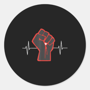 Go Red Heart Disease Awareness Month  Classic Round Sticker