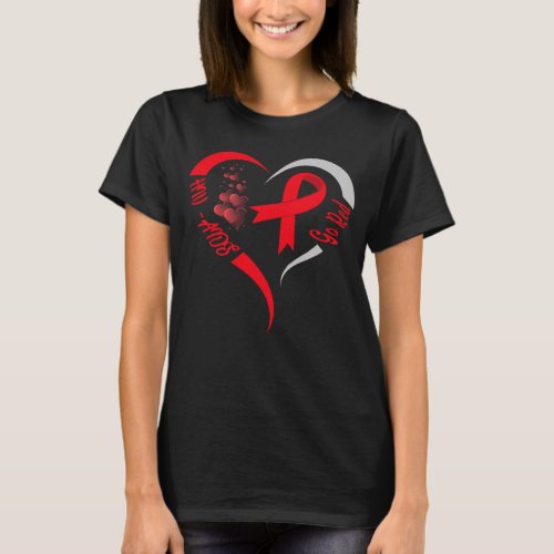 go red hiv aids awareness heart T_Shirt