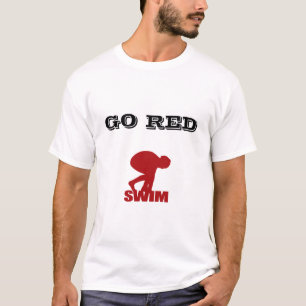 GO RED SWIM Tee Shirt