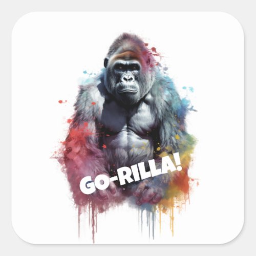 Go_rilla Square Sticker