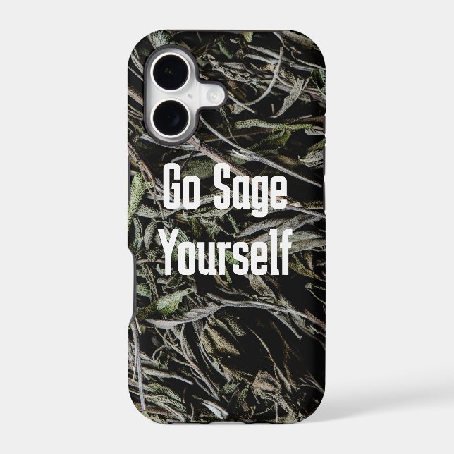 Go Sage Yourself  Iphone Case (Back)