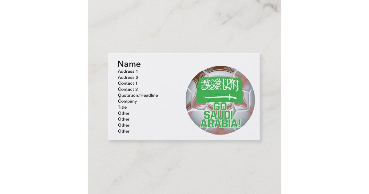 Go Saudi Arabia Business Card | Zazzle.com
