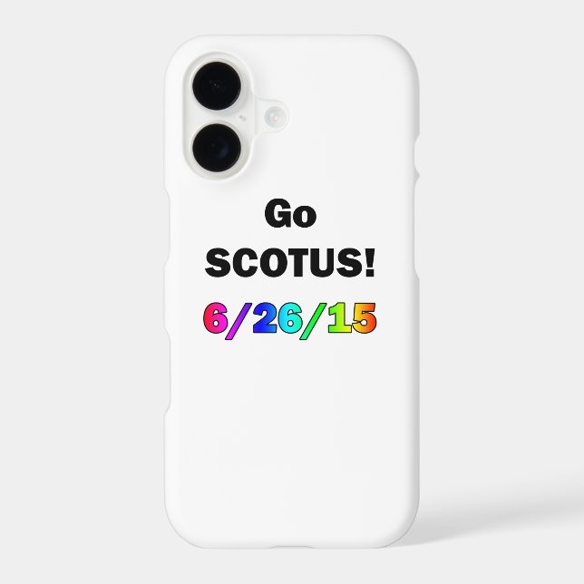 Go SCOTUS Iphone Case (Back)