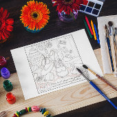 Go Scripture Coloring Postcard