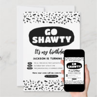 Go Shawty It's Your Birthday, Hip Hop Rap Party Invitation | Zazzle