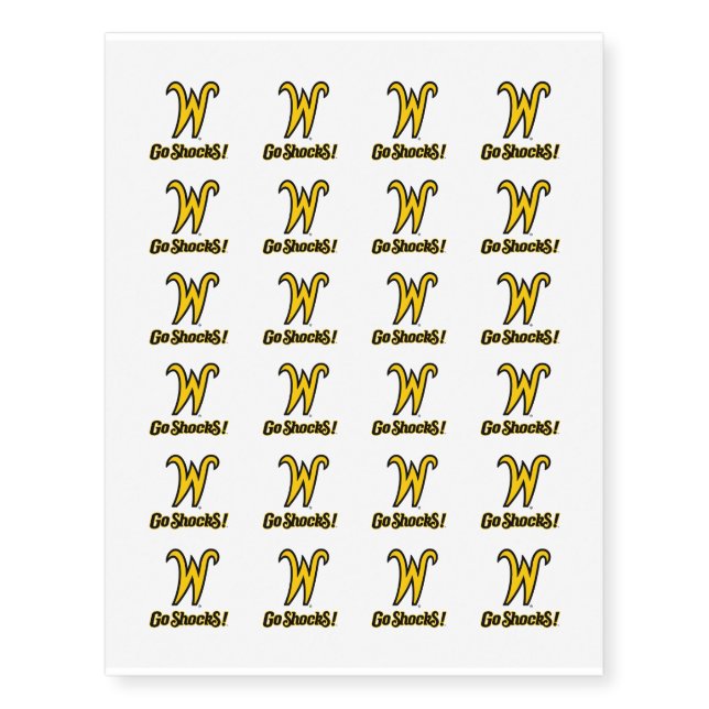 Go Shocks! Temporary Tattoos (Front)