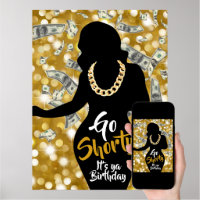 Black Glitter Go Shawty It's Your Birthday Banner, Hip Hop Birthday Party  Decorations, Funny 30th/40th/50th Birthday Party Decorations