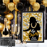 Black Glitter Go Shawty It's Your Birthday Banner, Hip Hop Birthday Party  Decorations, Funny 30th/40th/50th Birthday Party Decorations