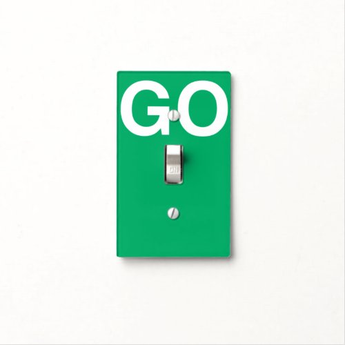 Go Sign  Light Switch Cover