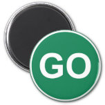 Go Sign Magnet at Zazzle