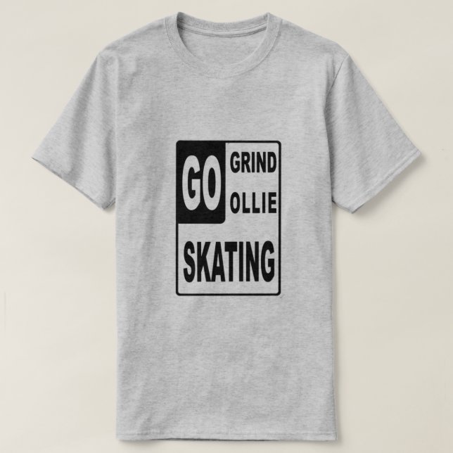 Go Skating T-Shirt (Design Front)