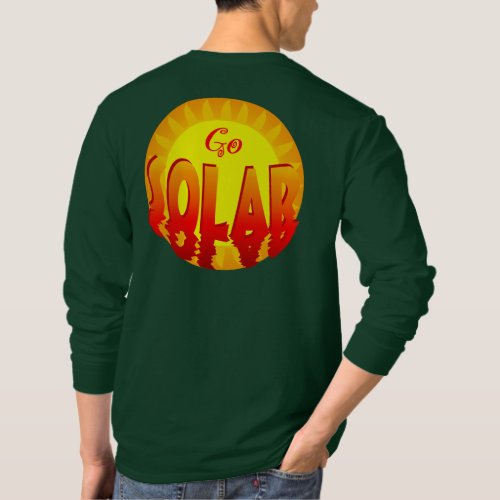 Go Solar Energy Slogan T_shirt