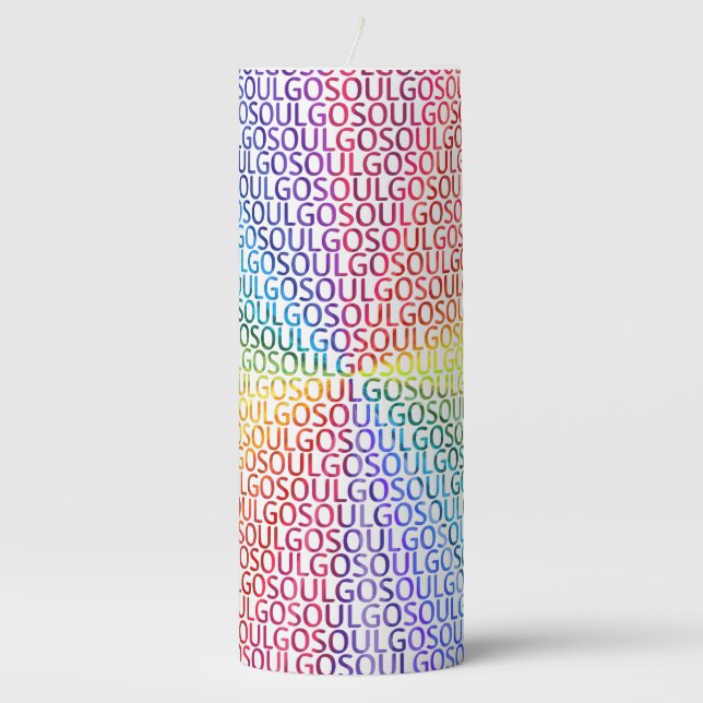 Go Soul! Pillar Candle (Front)