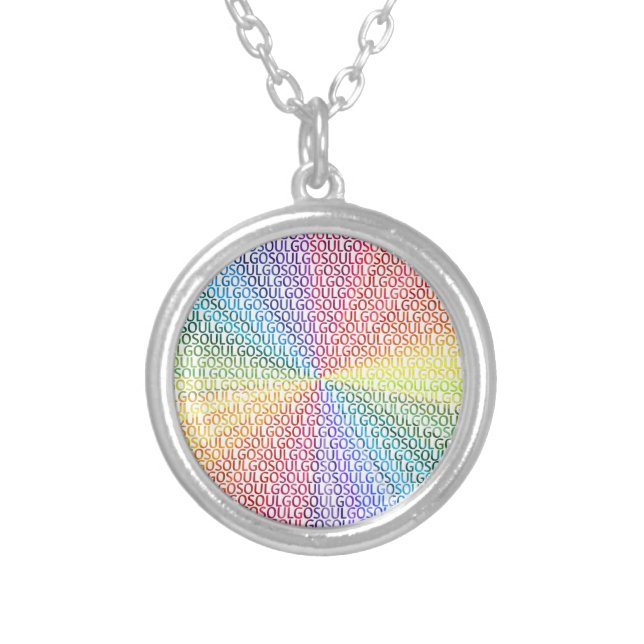 Go Soul! Silver Plated Necklace (Front)