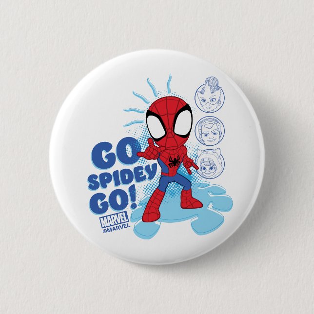 Go Spidey Go! Spidey Sense Tingling Button (Front)