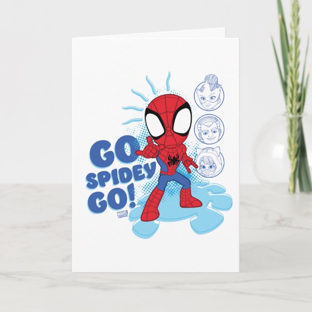 Go Spidey Go! Spidey Sense Tingling Card (Front)