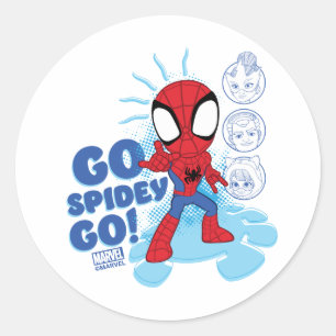 Go Spidey Go! Spidey Sense Tingling Classic Round Sticker