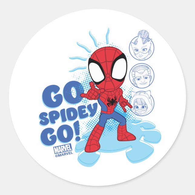 Go Spidey Go! Spidey Sense Tingling Classic Round Sticker (Front)